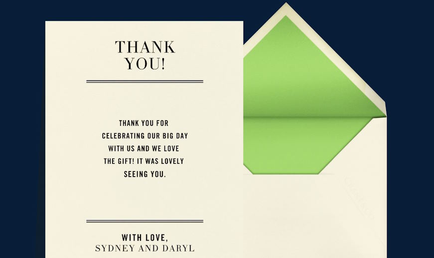 personalize your thank you notes